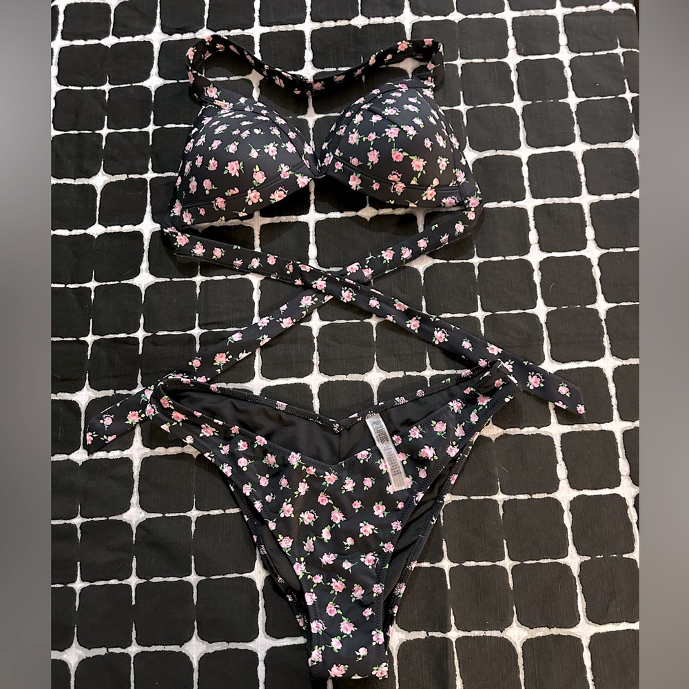 Pink 2 Piece Swim Suit